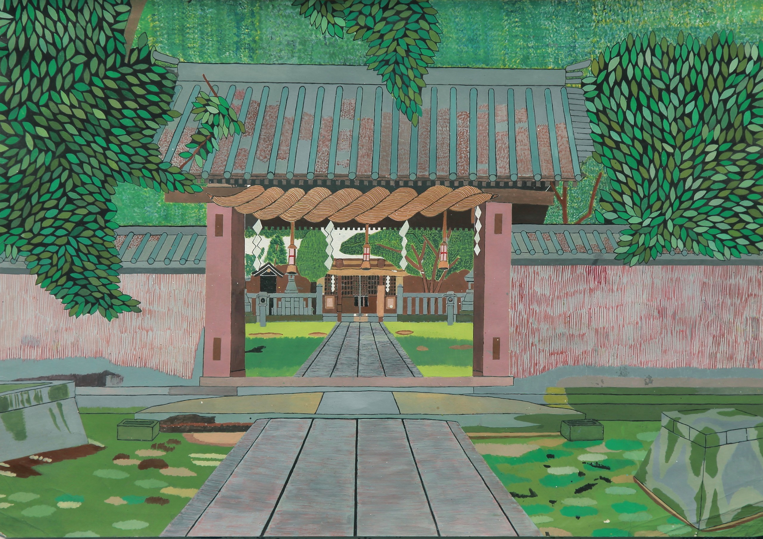 大石涼の作品 石岡神社神門
